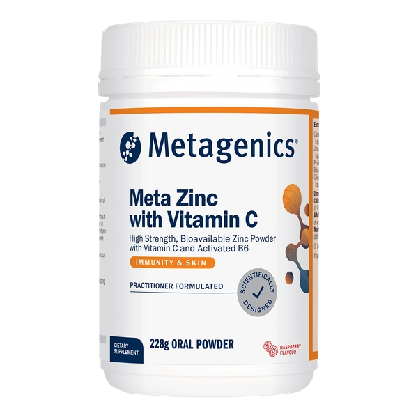 Meta Zinc Vitamin C - Metagenics 228g (Raspberry)